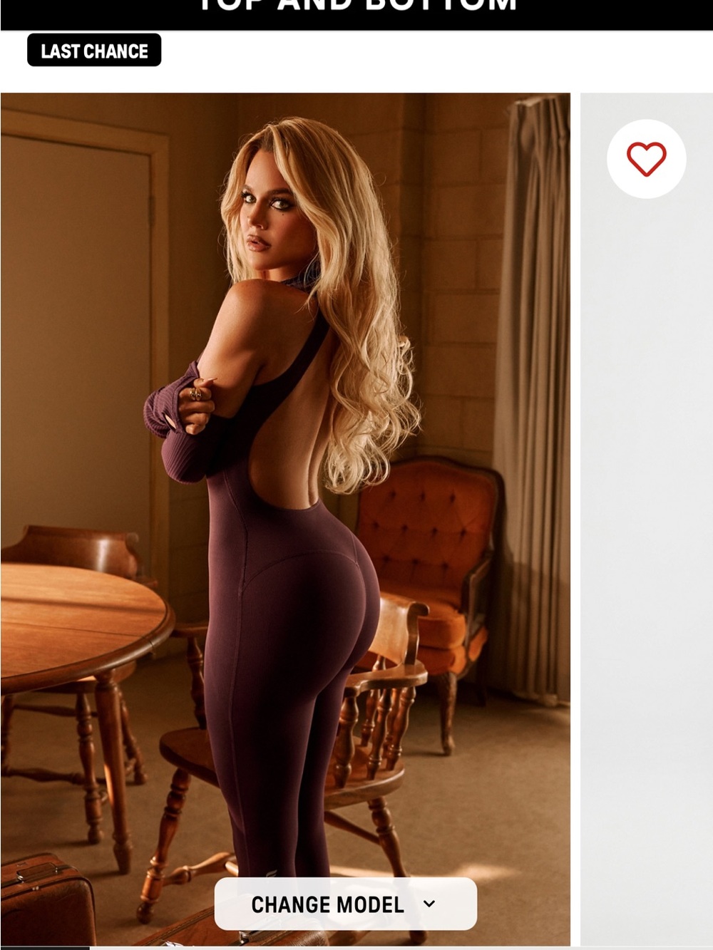 Fabletics Backless Ribbed Bodycon workout Jumpsuit